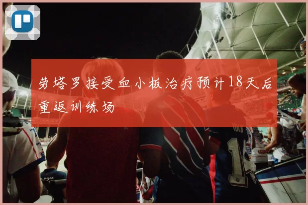 劳塔罗接受血小板治疗预计18天后重返训练场